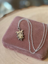 Load image into Gallery viewer, Vintage Signed Bettina Duncan Sterling Silver Cross Crown Pendant on Sterling Chain
