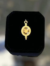 Load image into Gallery viewer, Vintage 1/20 10k Gold Filled Red Rhinestone Smithtown High School NY Charm
