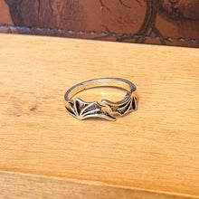 Load image into Gallery viewer, Silver Tone Bat Wing Rings | Adjustable
