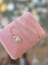 Load image into Gallery viewer, Vintage Signed KREMENTZ Gold Plated Delicate Dainty Genuine Opal Teardrop Pendant Necklace 16.5”
