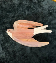 Load image into Gallery viewer, Pink Swallow Bird Hair Claw Clip
