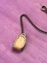 Load image into Gallery viewer, Antique Edwardian Pocket Watch Chain Vest Clip, Dog Clasp Gold Tone Safety Fob Attachment Patent Pending
