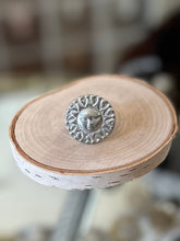 Load image into Gallery viewer, Vintage Signed BEN AMUN by Isaac Manevitz Silver Tone Sun Face Statement Ring US Size 6 1/2
