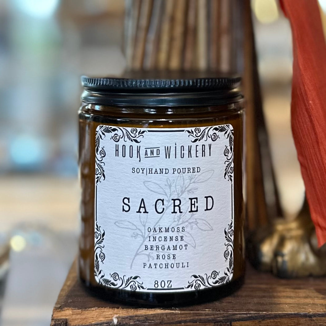 Sacred Candle Made by Hook & Wickery | Exclusively for Wit & Whim