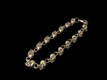 Load image into Gallery viewer, Men’s Stainless Steel Skull Bracelet
