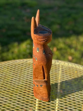 Load image into Gallery viewer, Vintage Midcentury MCM Circa 1960s Hand Carved &amp; Hand Painted Teak Wood Siamese Cat Sculpture 12.4”
