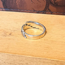 Load image into Gallery viewer, Silver Tone Angel Wing Rings | Adjustable
