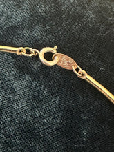 Load image into Gallery viewer, Vintage Circa 1980s Signed NAPIER Two Tone Silver &amp; Gold Modernist Knot Choker Necklace 14.75”
