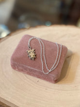 Load image into Gallery viewer, Vintage Signed Bettina Duncan Sterling Silver Cross Crown Pendant on Sterling Chain

