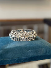 Load image into Gallery viewer, Vintage 1950s Dazzling Diamanté Rhinestone Bracelet Statement Evening Jewelry
