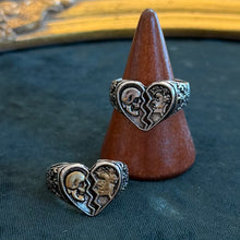 Load image into Gallery viewer, Eternal Love Broken Heart Adjustable Ring | Silver Tone or Two Tone
