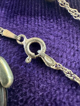 Load image into Gallery viewer, Antique Victorian Engraved &amp; Monogrammed WR Sterling Silver Cigar Cutter Pendant on Sterling Ball Bead Chain Necklace 17.5”
