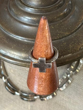 Load image into Gallery viewer, Vintage Signed TAXCO Mexico TM-195 Sterling Silver 925 Cross Ring Unisex or Men’s US 9 1/4
