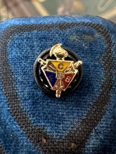 Load image into Gallery viewer, Vintage Knights of Pythias F.C.B. Fraternal Society 10k Yellow Gold Tiny Lapel or Tie Pin
