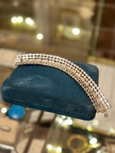 Load image into Gallery viewer, Vintage 1950s Dazzling Diamanté Rhinestone Bracelet Statement Evening Jewelry
