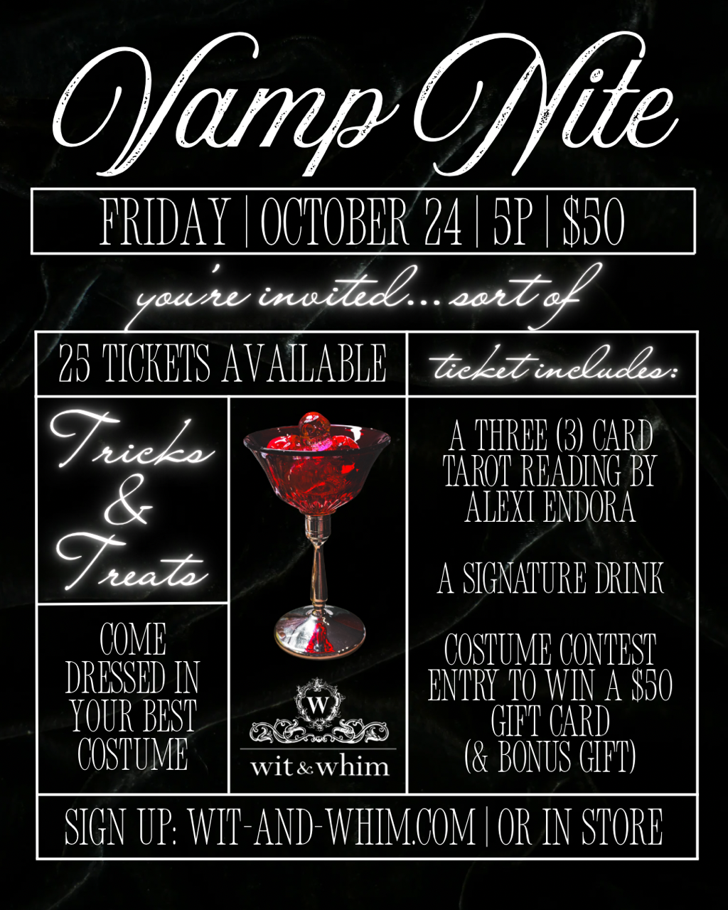 Vamp Nite Ticket | Friday October 24th 5PM