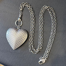Load image into Gallery viewer, ‘SHINING HEART’ Large Heart Locket Figa Fist Pendant Necklace
