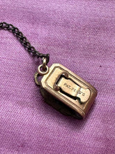 Load image into Gallery viewer, Antique Edwardian Pocket Watch Chain Vest Clip, Dog Clasp Gold Tone Safety Fob Attachment Patent Pending
