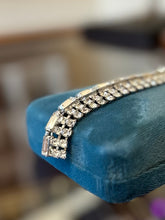 Load image into Gallery viewer, Vintage 1950s Dazzling Diamanté Rhinestone Bracelet Statement Evening Jewelry
