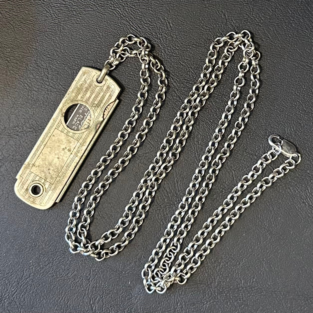‘CLOSE BUT NO CIGAR’ Cigar Cutter Pendant Necklace