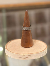 Load image into Gallery viewer, Vintage Signed Taxco Sterling Silver Wave Design Band Ring US Size 8.5 Unisex
