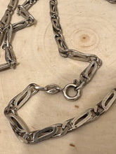 Load image into Gallery viewer, Vintage 925 Sterling Silver Italy Hallmarked Paperclip Chain Necklace Unisex 18.75”
