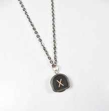 Load image into Gallery viewer, Handmade Typewriter Key X Pendant Necklace Vintage - “X Marks The Spot”
