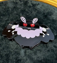 Load image into Gallery viewer, Moth Man Spider Red Rhinestone Hair Claw Clip
