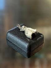 Load image into Gallery viewer, Vintage Solid Sterling Silver Sitting Cat Pendant Charm Heavy 18.35grams

