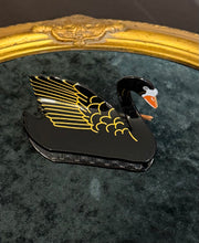 Load image into Gallery viewer, Black Swan Hair Claw Clip
