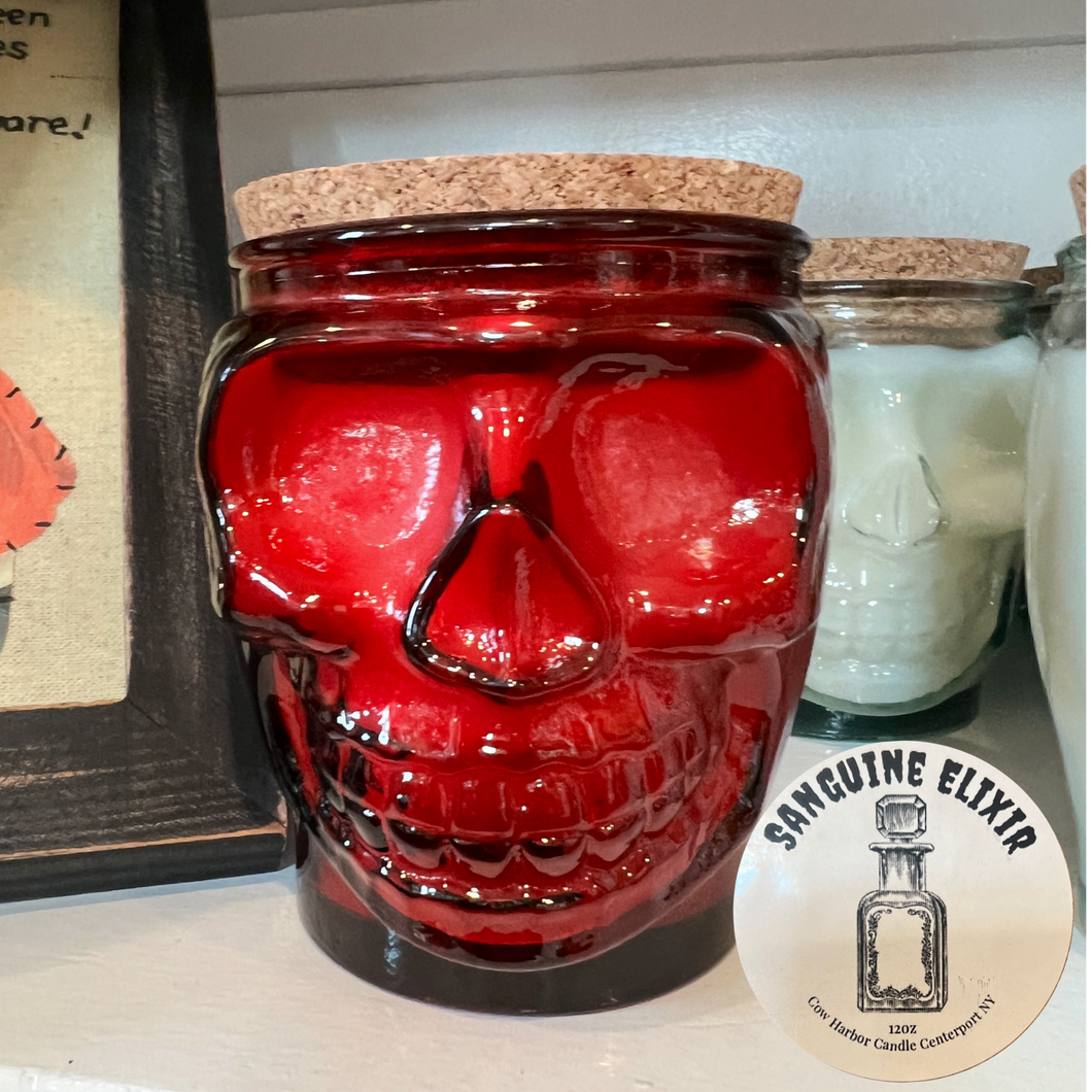Limited Edition Cow Harbor Candle Co. Skull Candles