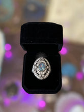 Load image into Gallery viewer, JUDITH RIPKA Sterling Silver Fire Opal CZ Cocktail Ring Size 9.5 Vintage 15.11 gr
