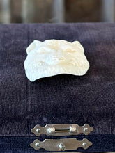 Load image into Gallery viewer, OOAK One of a Kind Handcarved Bone Artisan Wolf Face Wolf Head Pendant
