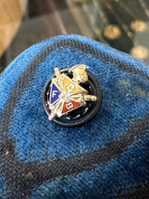 Load image into Gallery viewer, Vintage Knights of Pythias F.C.B. Fraternal Society 10k Yellow Gold Tiny Lapel or Tie Pin

