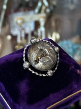 Load image into Gallery viewer, Vintage Circa 1940s Sterling Silver Reverse Painted Intalgio Horse Brooch Pin Equestrian Midcentury
