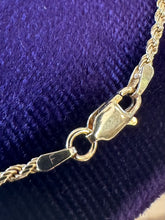 Load image into Gallery viewer, Vintage Gold Plated Sterling Silver 925 Rope Chain Bracelet Unisex 7.25”
