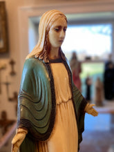 Load image into Gallery viewer, VINTAGE Virgin Mary Light | Music Box | Jewelry or Rosary Box Kitsch 1950s Creep
