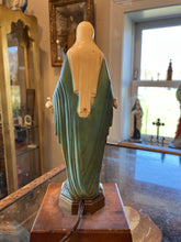 Load image into Gallery viewer, VINTAGE Virgin Mary Light | Music Box | Jewelry or Rosary Box Kitsch 1950s Creep
