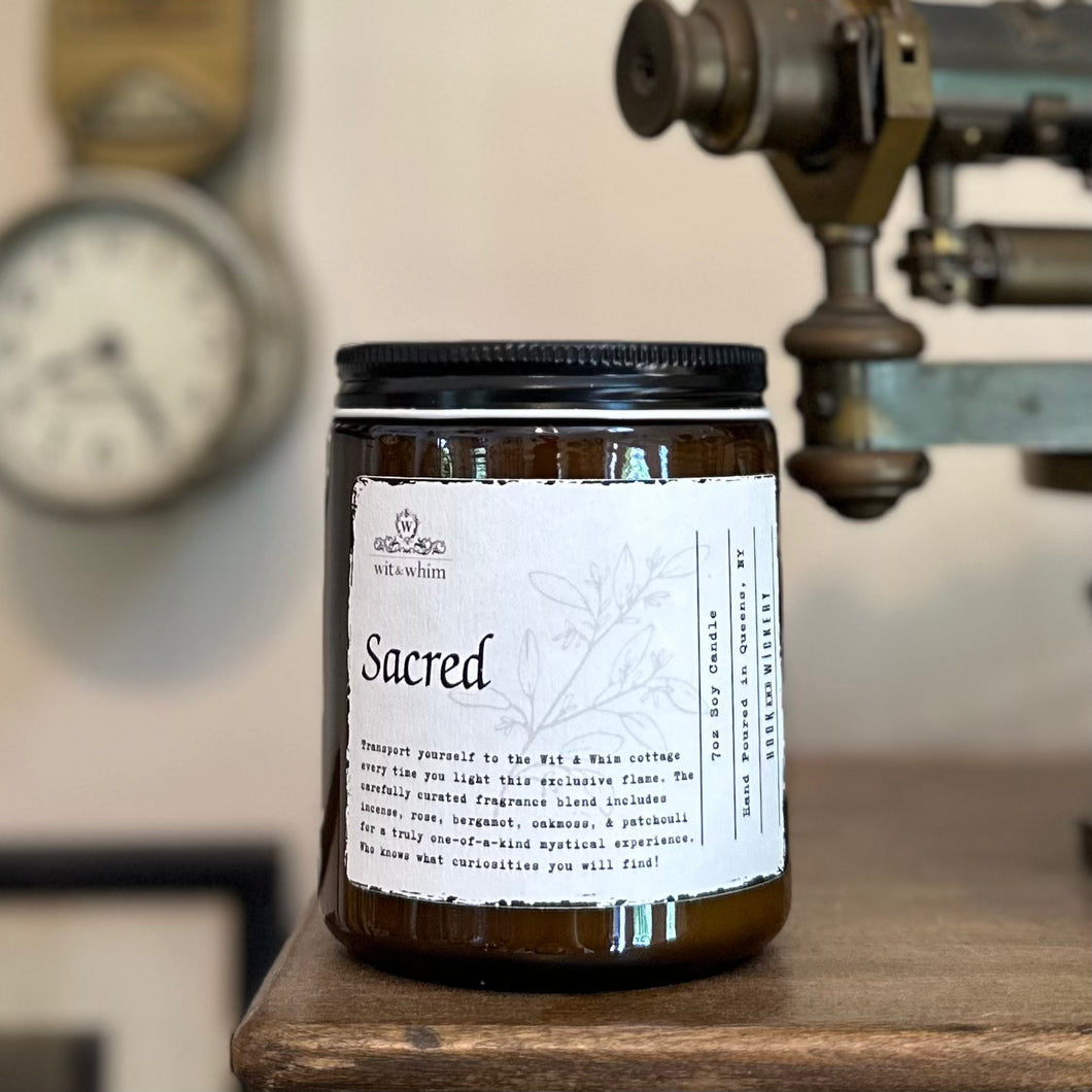 Sacred Candle Made by Hook & Wickery | Exclusively for Wit & Whim