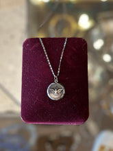Load image into Gallery viewer, Vintage Sterling Silver Holy Spirit Dove Commemorating Holy Year 1950 Pendant Necklace
