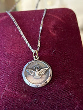 Load image into Gallery viewer, Vintage Sterling Silver Holy Spirit Dove Commemorating Holy Year 1950 Pendant Necklace
