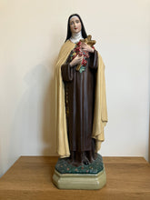 Load image into Gallery viewer, Vintage 1940s St Theresa 17.5&quot; Chalkware Statue Saint Therese Nun
