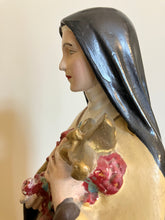 Load image into Gallery viewer, Vintage 1940s St Theresa 17.5&quot; Chalkware Statue Saint Therese Nun
