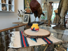 Load image into Gallery viewer, Blackhorse Navajo Handpainted Pottery Mini Vase Sunset Scene Native American
