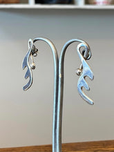 Load image into Gallery viewer, Vintage Taxco TC-80 Sterling Silver Abstract Modernist Drop Earrings
