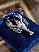 Load image into Gallery viewer, Vintage Midcentury Solid Sterling Silver Lobster Brooch Pin 17.09g

