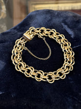 Load image into Gallery viewer, Vintage Signed JB Jacoby Bender 12kt Gold Filled Charm Starter Bracelet 7.25"
