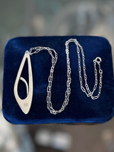 Load image into Gallery viewer, Vintage ORB Otto Rob Bade Sterling Silver Modernist Boomerang Pendant Necklace
