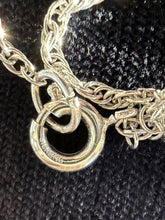 Load image into Gallery viewer, Vintage Sterling Silver Polished Jasper Pendant Necklace Statement Boho 24.25"
