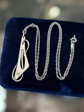 Load image into Gallery viewer, Vintage ORB Otto Robert Bade Sterling Silver Abstract Infinity Pendant Necklace
